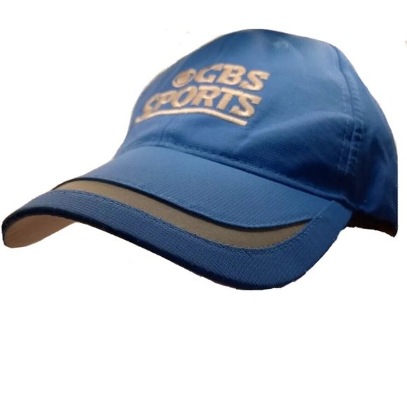 CBS Sports Hat  Adjustable Blue Baseball journalist Cap Embroidered Broadcasting - Picture 6 of 8